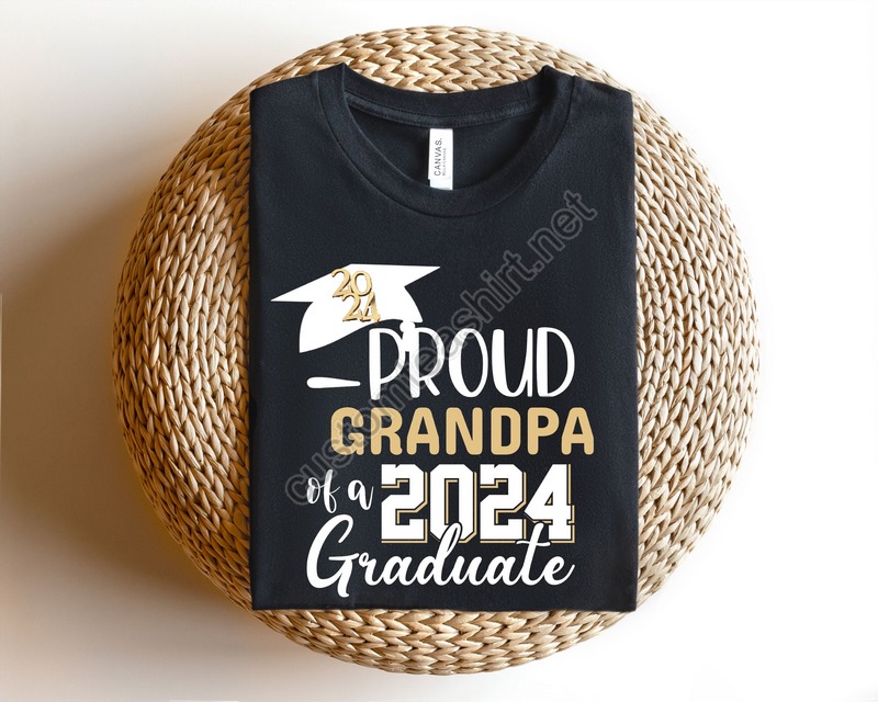 Proud Grandpa Of A 2024 Graduate Shirtgraduate Grandpa Shirtproud Grandpa Of A 2024 Graduation Giftgraduation Shirtsenior 2024 Shirt