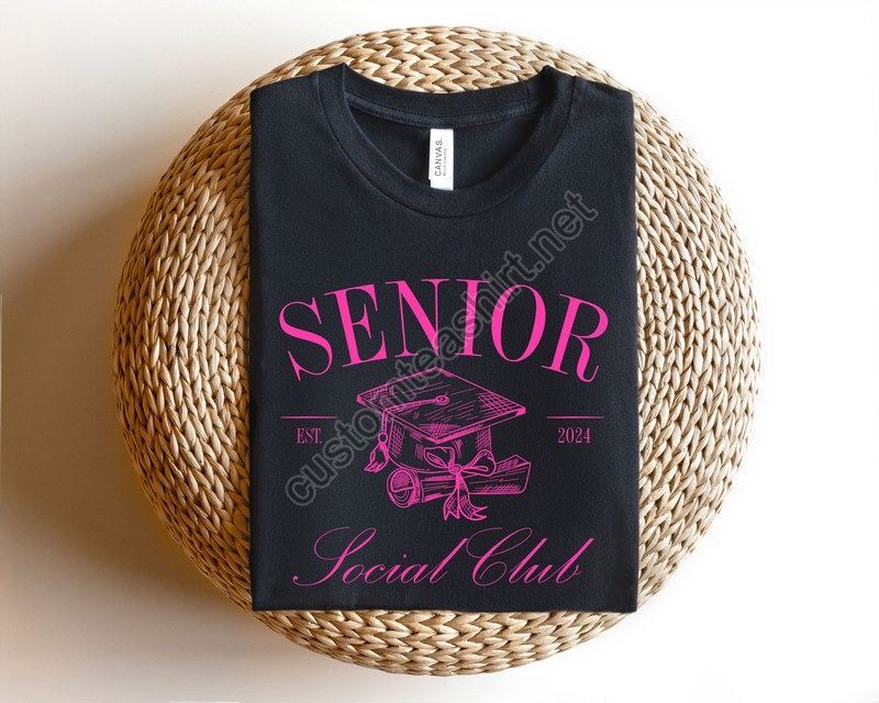 Senior Social Club T-shirt2024 Graduateclass Of 2024 T-shirtclass Of 2024 Shirt2024 Graduate T-shirt2024 Graduate T-shirt