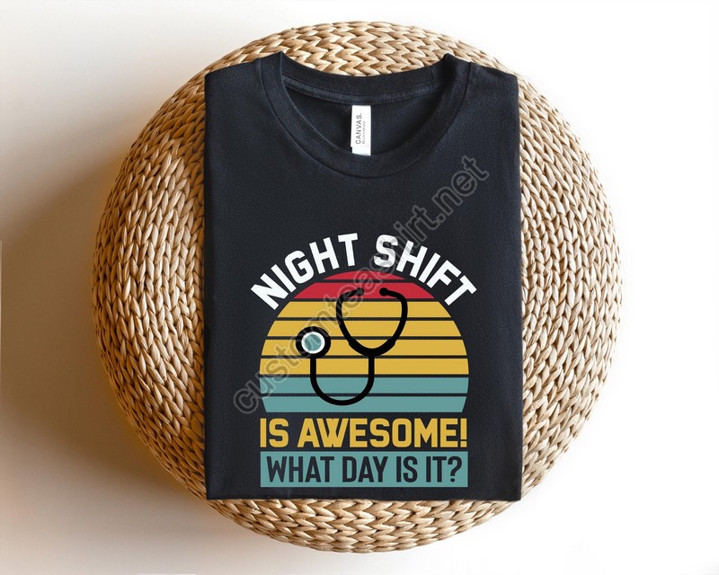 Night Shift Nurse Crew Shirt Cute Emergency Room Nurse Tees Night Worker Gift Critical Care Nurse Tshirt Icu Nurse Team Trauma Nurse