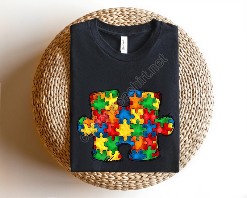 Colorful Autism Puzzle Shirt Autism Shirt Autism Mom Shirt Puzzle Shirt Autism Puzzle Shirt Autism Awareness Shirt Proud Mom Shirt