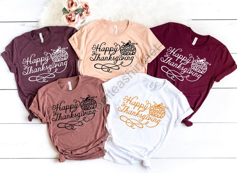 Happy Thanksgiving Shirt Thankful Fall Fall Shirt Thankful Family Shirts Thanksgiving Shirts Thankful Autumn Turkey Day Thanksgiving