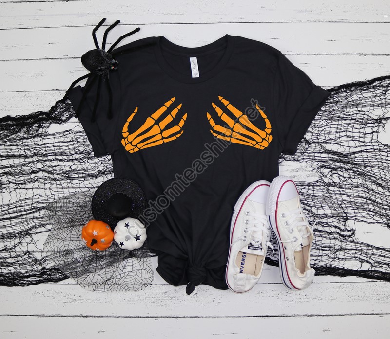 Skeleton Hand Shirts Hand Bra Shirts Hocus Pocus Shirts Sanderson Sisters Shirts Fall Shirts Halloween Outfitshalloween Funny Shirt