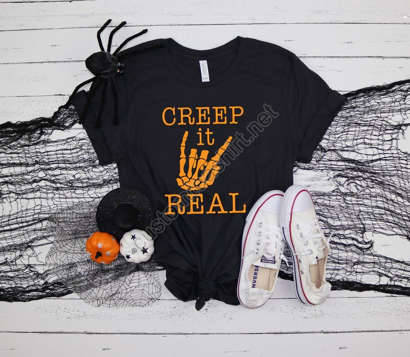 Creep It Real Shirt Halloween Shirts Halloween 2020 Shirt Creepy Shirt Halloween Outfits Halloween Funny Shirt Family Matching Shirts