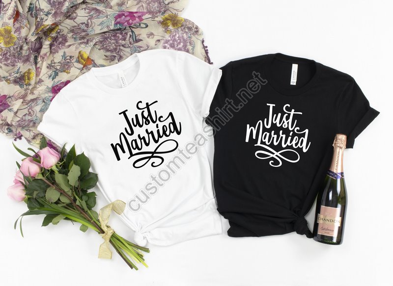 Just Married Shirtmr And Mrsjust Married Shirthoneymoon Shirtwedding Shirtwife And Hubs Shirtsjust Married Shirtscouple Shirts