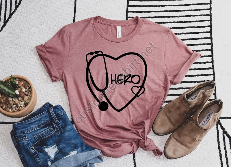 Stethoscope Hero Shirt Nurse Shirt Doctor Shirt Gift For Med School Cute Nurse Gift Hero Shirt 2020 Nurse Graduation Gift Cute Shirt