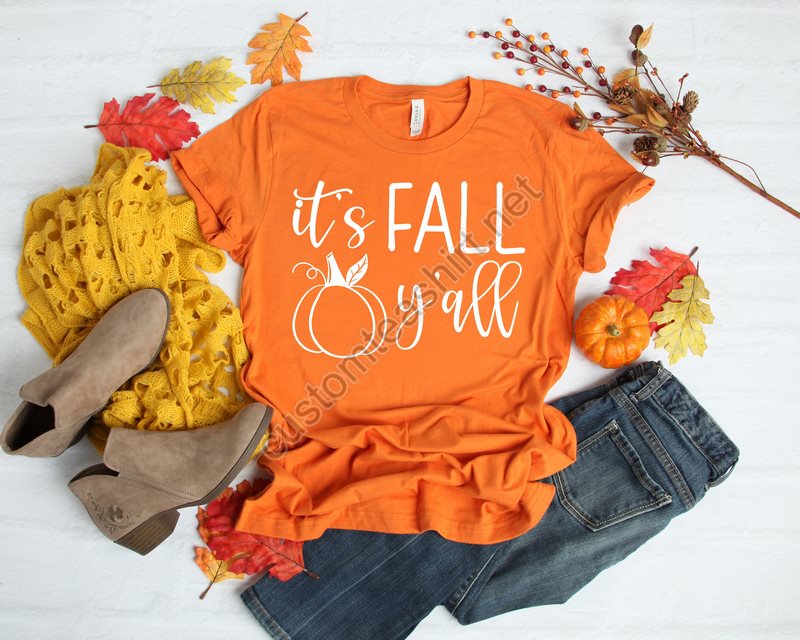 It Is Fall Y'all Shirtthanksgiving Tee Thankful Fall Fall Shirt Thankful Family Shirts Thanksgiving Shirts Blessed Shirtpumkin Shirt