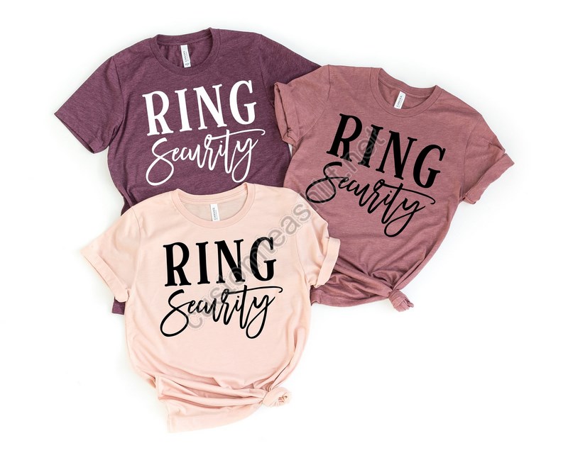 Ring Security Shirt Funny Wedding Tshirt Matching Wedding Party Shirt Ring Bearer Shirt Boys Wedding Shirt Custom Ring Security T-shirt