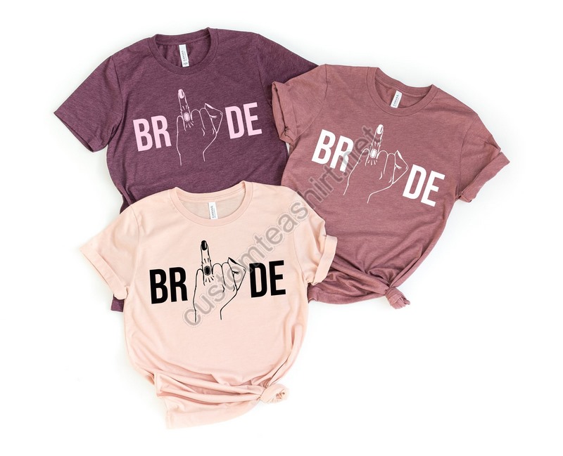 Ring Finger Bride Shirt Wedding Party Shirt Honeymoon T-shirt Cute Tshirt Bachelorette Party Shirt Bridal Party Shirt Cute Mrs Shirt