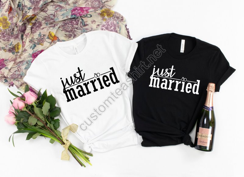 Just Married Shirtmr And Mrsjust Married Shirthoneymoon Shirtwedding Shirtwife And Hubs Shirtsjust Married Shirtscouple Shirts