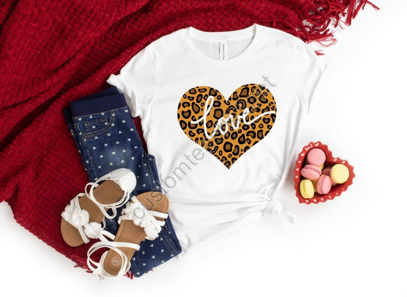 Valentines Day Shirtleopard Heart Shirtvalentines Day Shirts For Women Heart Shirt Cute Valentine Shirt Cute Valentine Teelove Shirt