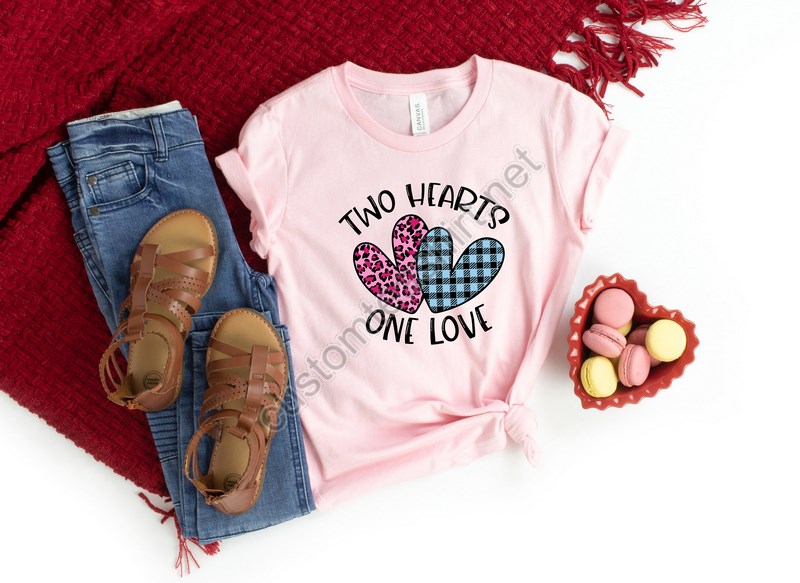 Two Hearts One Love Shirtbuffalo Plaid Valentines Day Shirts For Womanheart Shirtcute Valentine Shirtvalentines Day Giftvalentines