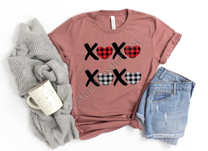 Xoxo Shirtbuffalo Plaid Valentines Day Shirts For Womanheart Shirtcute Valentine Shirtcute Valentine Teevalentines Day Gift