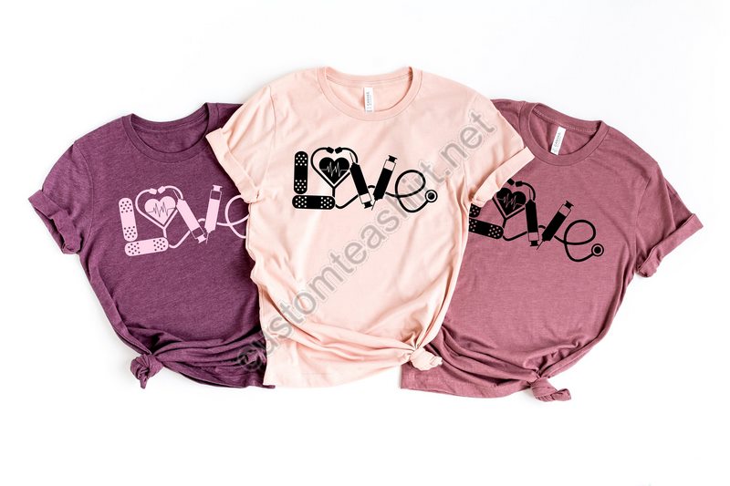 Love Nurse Shirt Nurse T-shirt Nurse Tees Unisex Cute Nurse Shirts Nurse Appreciation Gift Nurse Gift Idea Nurses Week Gift