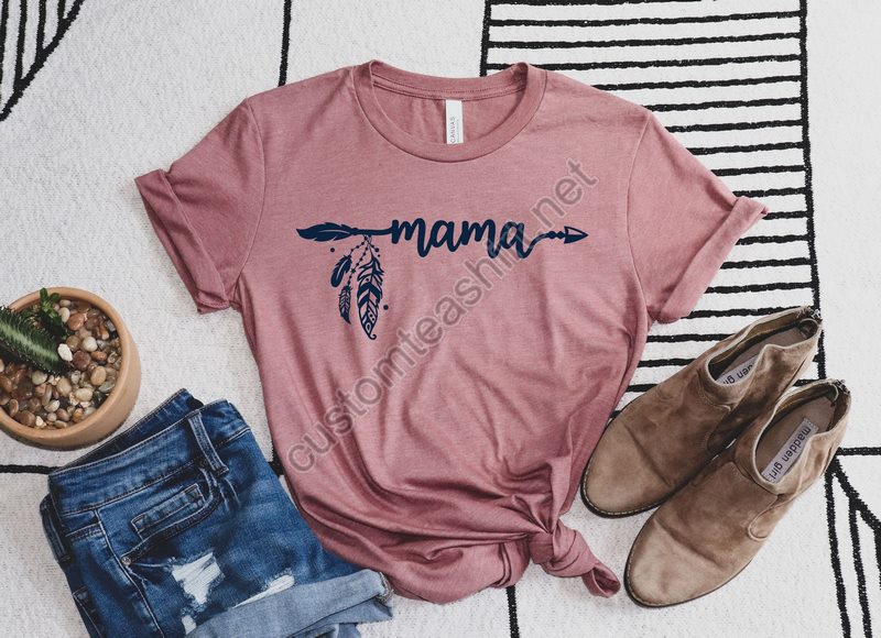 Blessed Mama Shirt Mama Life Shirt Mother T-shirt Cute Mama Shirt Cute Mama Giftmothers Day Gift New Mom Giftgift For Girlflower Tee