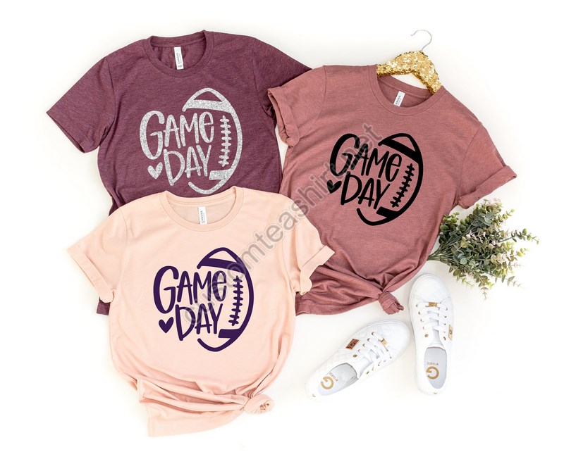 Game Day Shirt Game Day Shirt Women Football Mom Shirt Football Shirts For Women Football Season Shirt Football Graphic Tees