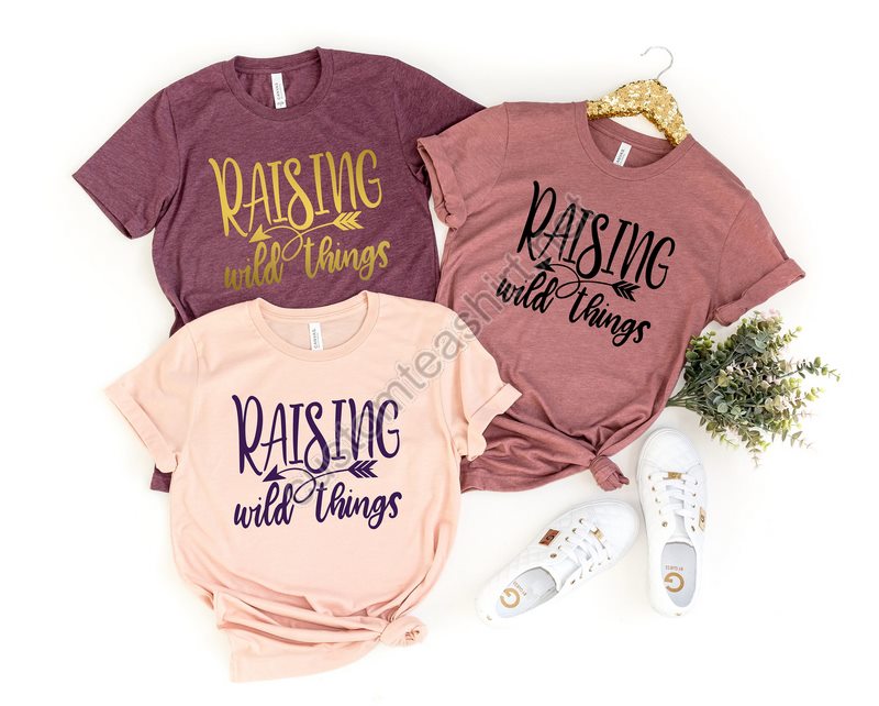 Raising Wild Things Shirt Mom Life Shirt Mother T-shirt Cute Mom Shirt Cute Mom Gift Mothers Day Gift New Mom Giftmother Birthday