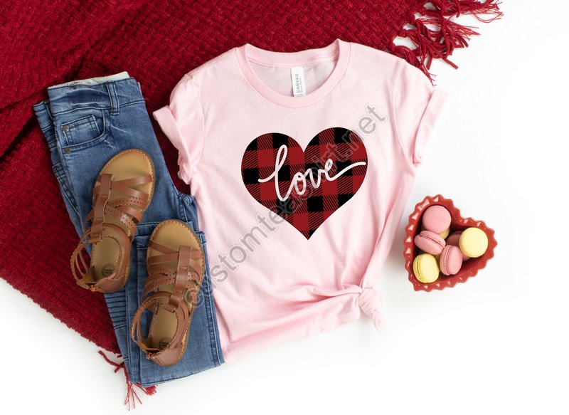 Valentines Day Shirtplaid Heart Shirtvalentines Day Shirts For Women Heart Shirt Cute Valentine Shirt Cute Valentine Teelove Shirt