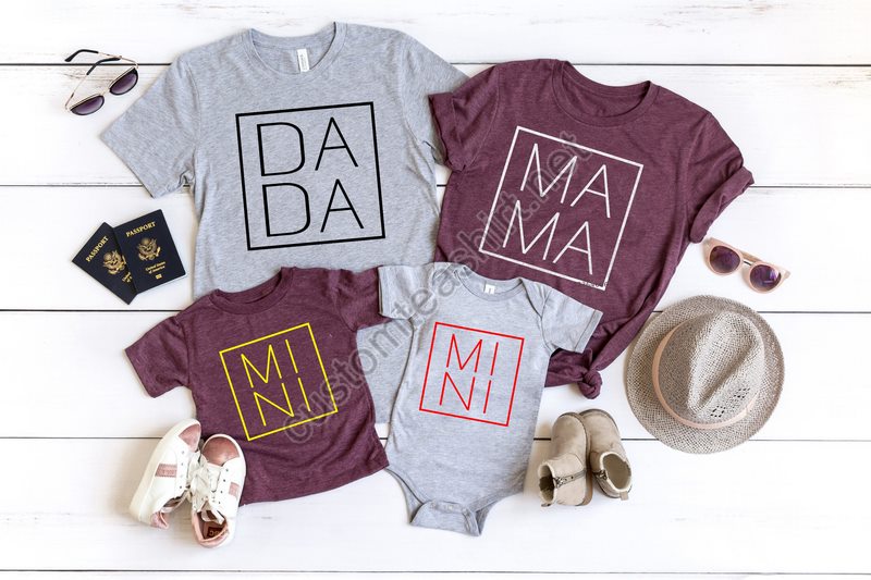 Dada Mama Shirts Big Bro Sister Baby Shirt Family Matching Shirt Family Shirts Mommy And Me Shirts Daddy And Me Shirtsbig Sister Shirt