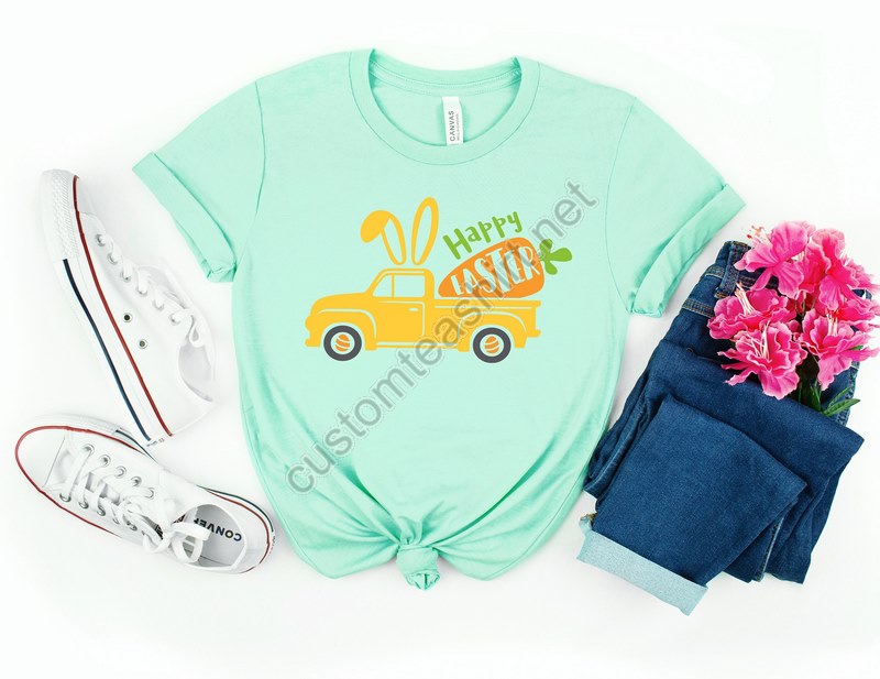 Happy Easter Shirteaster Truck Shirteaster Shirt For Woman Truck With Carrot Shirteaster Shirteaster Family Shirteaster Day