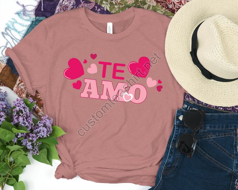 Spanish I Love You Te Amo Shirt Party Shirtfunny Valentines Day Shirt Mexican Shirt Boyfriend Girlfriend Shirtsvalentines Day Gif