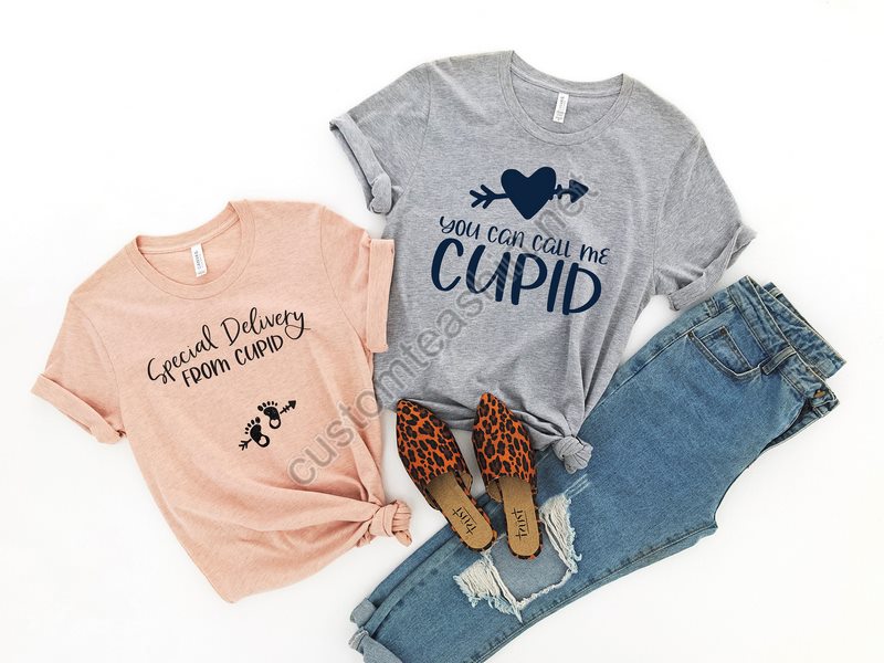 Special Delivery From Cupid Shirt Call Me Cupidpregnancy Announcement Shirtcouples Valentine's Pregnancy Revealmom Dad To Bevalentines