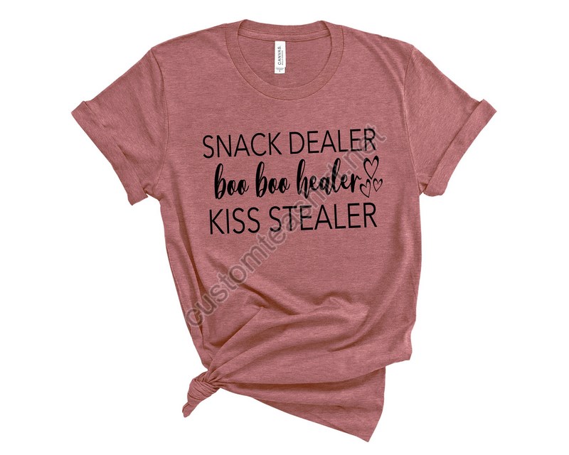 Snack Dealerbooboo Healerkiss Stealer Shirtmom Shirtfunny Mom Shirtmom Giftmother Day Giftnew Mom Shirt