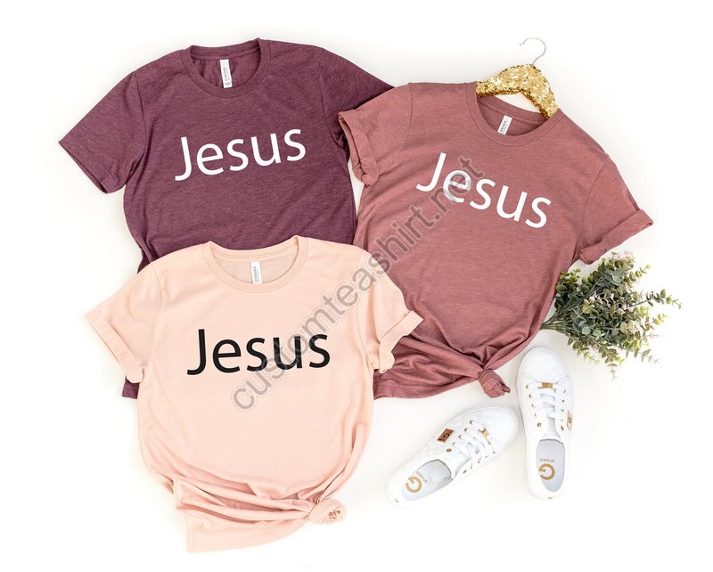 Jesus T-shirt Jesus Christian Shirt Jesus Shirt Vertical Cross Cross Jesus Cross Religious Shirt Church Disciple Lovegrace Faith