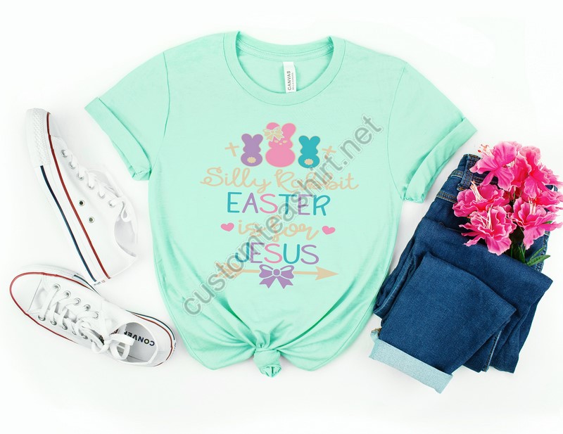 Easter Shirteaster Shirt For Womansilly Rabbit Easter Is For Jesus Shirtchristian Easter Shirteaster Family Teeeaster Matching Shirt