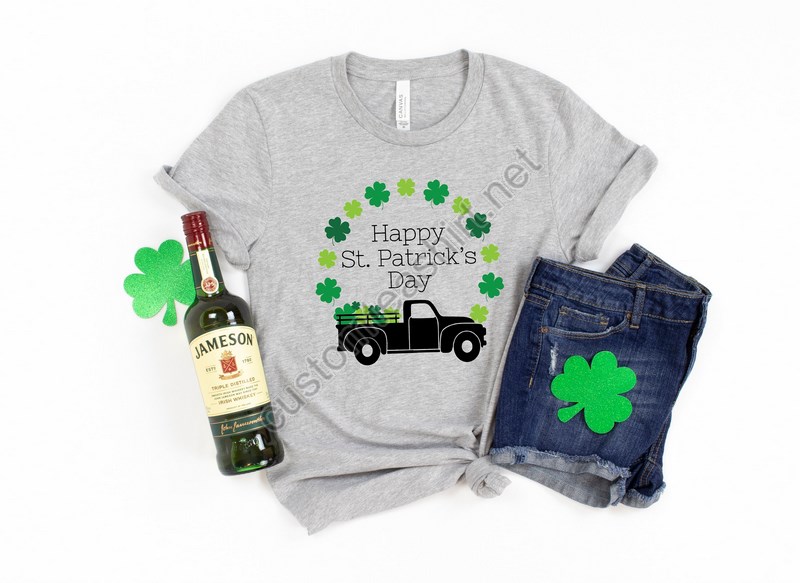 Happy St Patricks Day Shirtshamrock Shirtsaint Patricks Day Shirtpatricks Truck Shirtsaint Patricks Day Family Matching Shirt