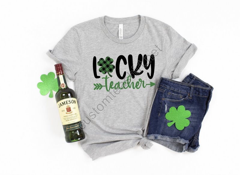 Lucky Teacher Shirtshamrock Shirtsaint Patricks Day Shirtst Paddys Day Shirtleprechaun Shirtsaint Patricks Day Teacher Shirt