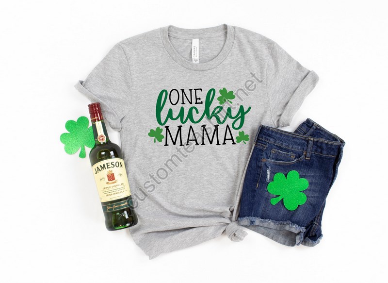 One Lucky Mama Shirtst Patrick's Day Shirtlucky Shamrock Shirtpatrick's Day Giftpatrick's Day Family Matching Shirtdrinking Shirt