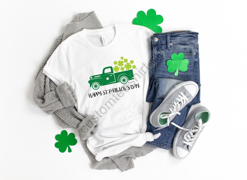 Happy St Patricks Day Shirtshamrock Shirtsaint Patricks Day Shirtpatricks Truck Shirtsaint Patricks Day Family Matching Shirt