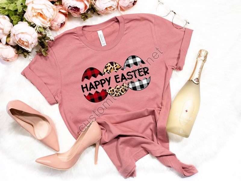 Happy Easter Day Shirtbuffalo Plaid Cheetah Easter Egg Shirteaster Shirt For Womaneaster Shirteaster Family Shirteaster Matching Shirt