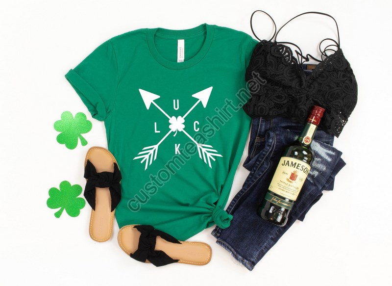 Luck Shirt Luck Graphic Shirt Arrow Shirt St Patrick's Day Shirt St Patrick's Day Shirt For Men St Patrick's Shirt For Women