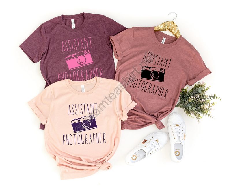 Assistant Photographer Shirttravel Camera Shirtwedding Photographer Giftpresent For Wedding Photographercamera Tshirtcute Shirt