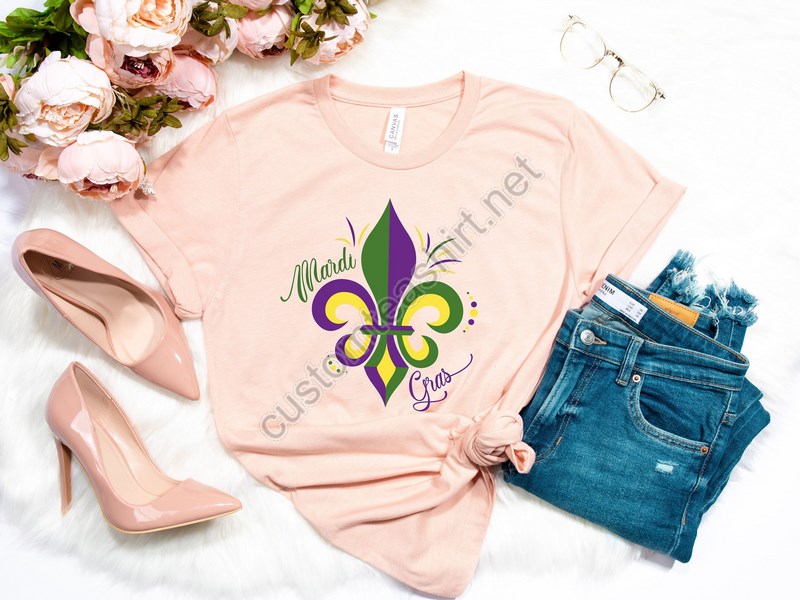 Mardi Gras Shirtfleur De Lis Shirt Fat Tuesday Shirtflower De Luce Shirtlouisiana Shirtnew Orleans Shirtwomens Mardi Gras Shirt