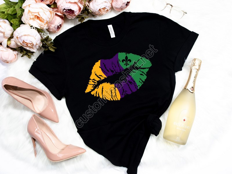 Mardi Gras Shirtlips Fleur De Lis Shirt Fat Tuesday Shirtflower De Luce Shirtlouisiana Shirt Saints New Orleans Shirtmardi Gras Day