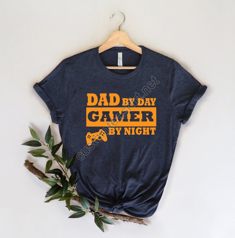 Dad By Day Gamer By Night Shirtgift For Grandpa Shirtnew Dad Shirtdad Shirtdaddy Shirtfather's Day Shirtbest Dad Shirtgift For Dad