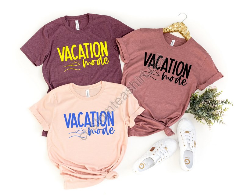 Vacation Shirt Vacay Mode Shirt Vacation Shirts For Women Funny Travel Shirt Vacay Mode Vacation Teestraveler Giftwomens Travel Shirt