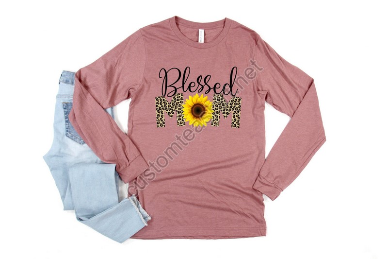 Blessed Mom Shirtshappy Mother's Daybest Momgift For Momgift For Mom To Begift For Hermother's Day Shirttrendylong Sleeve Shirts