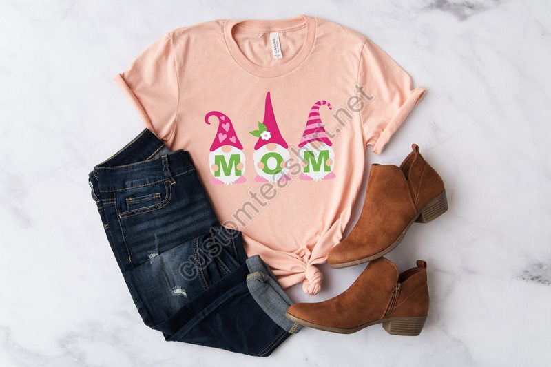 Three Gnomes Mom Teemother's Day Gift Shirtgift For Momnew Mom Giftbaby Announcementfuture Mom Giftmom Gnomes Shirt