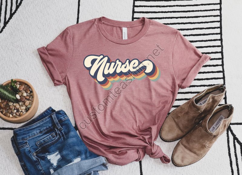 Retro Nurse Shirts Rn Shirts Nurses Superhero Nurse Week Shirt For Woman Nursing Shirt Nursing School Teern Leopard Nurse Shirt