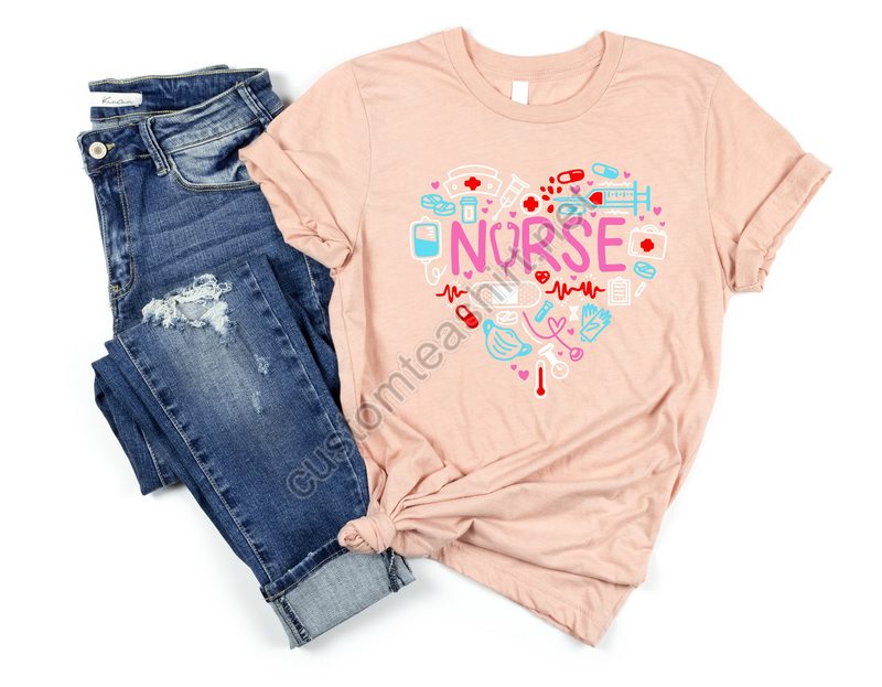 Love Nurse Shirt Nurse T-shirt Nurse Tees Unisex Cute Nurse Shirts Nurse Appreciation Gift Nurse Gift Idea Nurses Week Gift