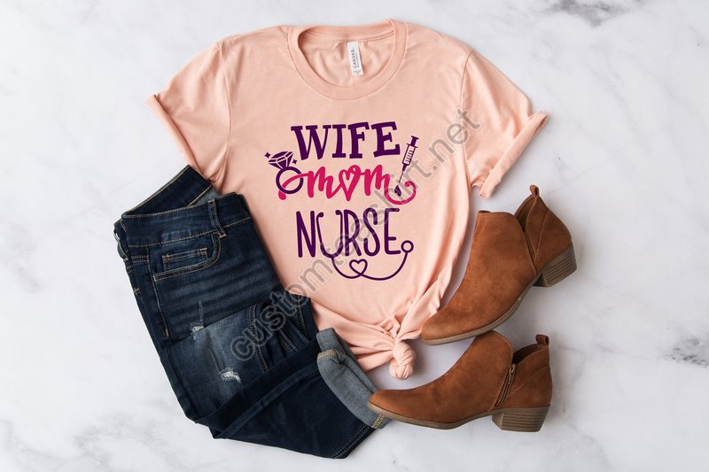 Wife Mom Nurse Nurse Shirt Nursing School T Shirt Nursing School Tee Nurse Shirt Funny Nursing Shirt Mama Shirtregistered Nurse