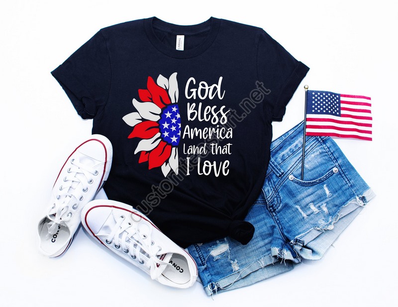 4th Of July Sunflower Shirtfreedom Shirtfourth Of July Shirtpatriotic Shirtindependence Day Shirtspatriotic Family Shirtsmemorial Day