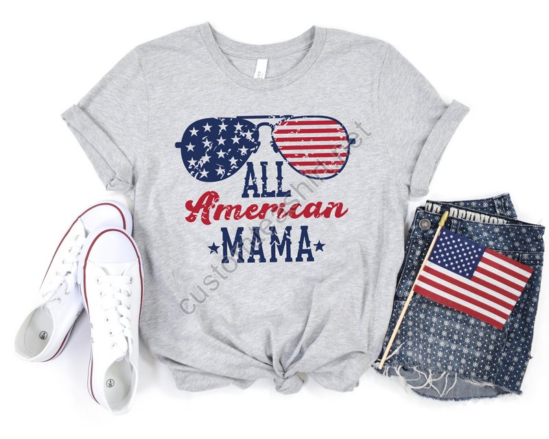 4th Of Julyall American Mama Shirtfreedom Shirt Fourth Of July Shirt Patriotic Shirt Independence Day Shirts Patriotic Family Shirts