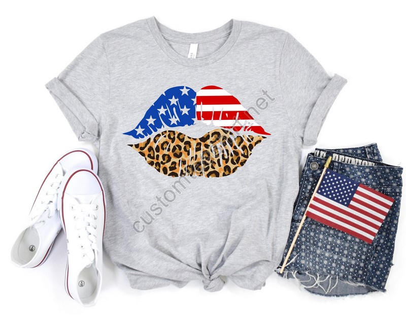 4th Of July Lips Cheetah 2022 Shirtfreedom Shirtfourth Of July Shirtpatriotic Shirtindependence Day Shirtspatriotic Family Shirts