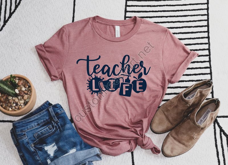 Teacher Life Shirt Teachers Outfit Teacher Gift Shirt Teacher Life T-shirt Cute Women Teacher Tee Trendy Teacher Shirt Teacher Life Tee