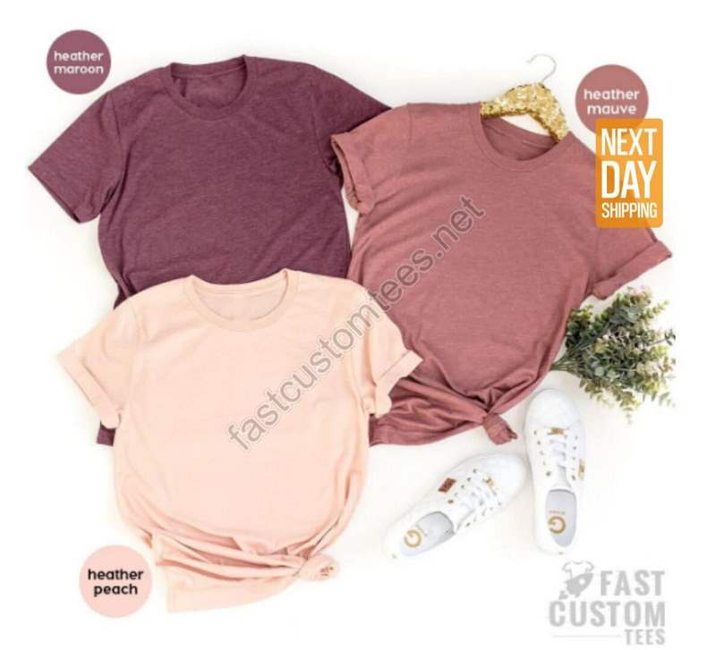 Plain Unisex Shirt Blank T-shirt Bulk Cute T Shirt Plain Cute Unisex Shirt Wholesale T-shirt Heather Soft Plain Tee Oversized Shirt