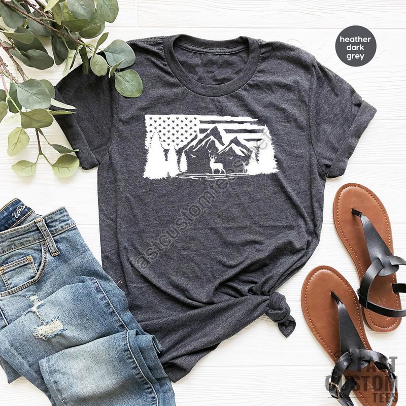 Camping Shirt Usa Mountain Tshirt Hiking T Shirt Camp Gifts Outdoor Shirts Vacation T Shirt Nature Lover Shirt Gift For Camper